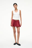 Image SOSA SKIRT | DEEP RED 2 of 6