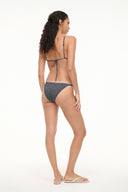 Image SISLEY STRING BIKINI BOTTOM | BLACK WOODBLOCK DITSY FLORAL 3 of 5