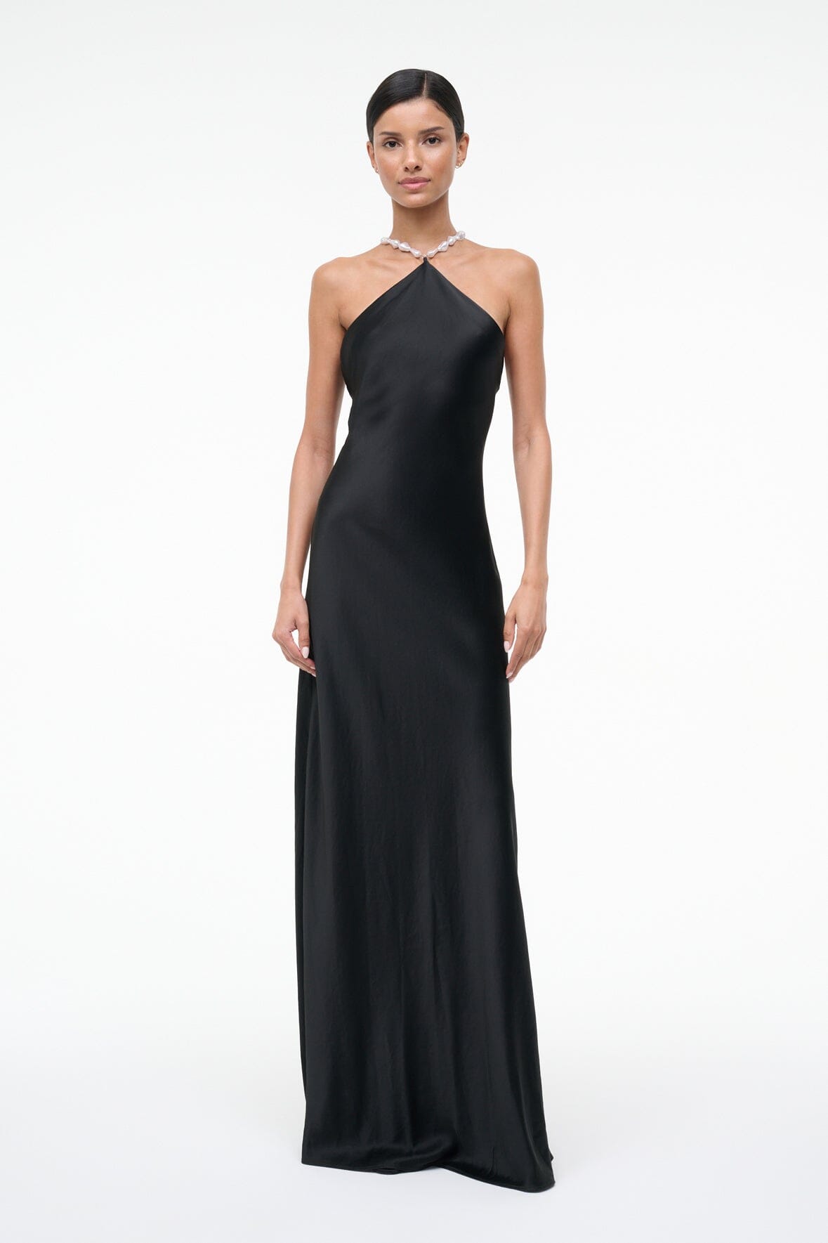 STAUD, Cadence Dress in Black, Size 14