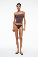 Image CLEO TANKINI TOP | DARK CHOCOLATE 1 of 4