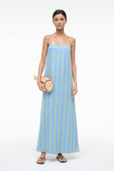 STAUD Laura Linen Dress - Seaport Stripe M STAUD Laura Linen Dress - Seaport Stripe M