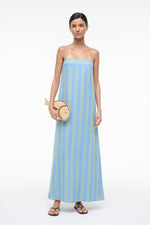 LAURA LINEN DRESS | SEAPORT STRIPE