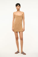 Image HAZE MINI DRESS | CAMEL 1 of 6