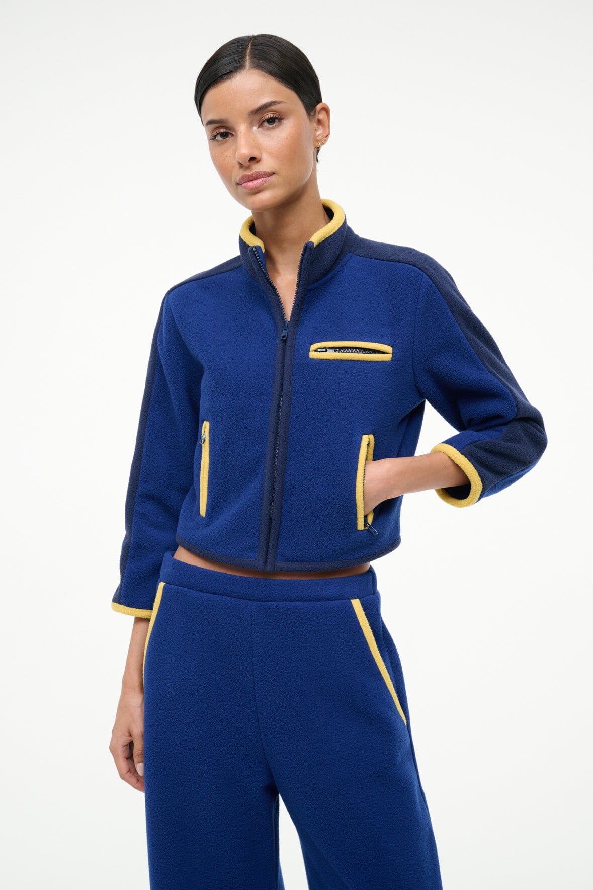 Image JETER JACKET | ROYAL CHARTREUSE 2 of 6 and Clicking this image will trigger a zoom pop-up