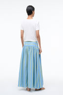 PROCIDA LINEN SKIRT | SEAPORT STRIPE