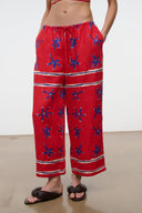 MATEO LINEN CROPPED PANT | PAINTED FOULARD PAINTED FOULARD / XS