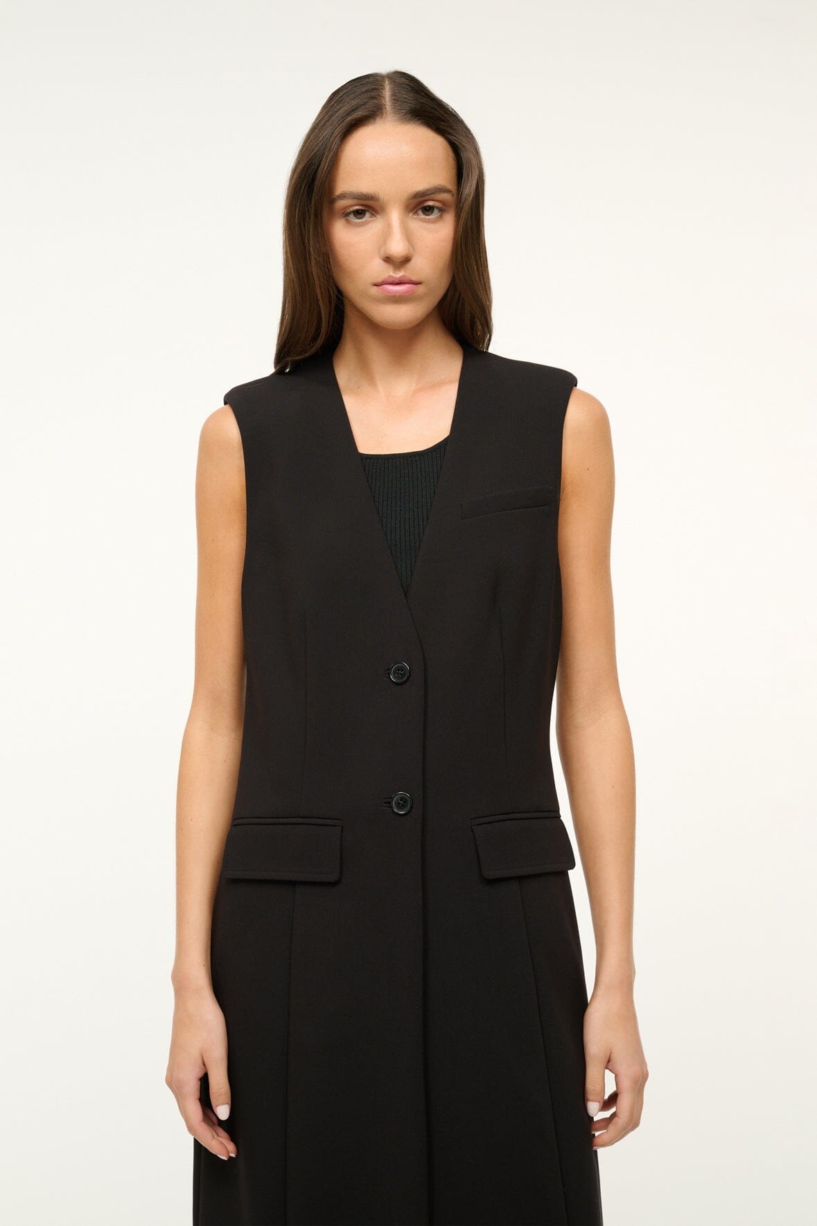 Image VARICK VEST | BLACK 2 of 6 and Clicking this image will trigger a zoom pop-up