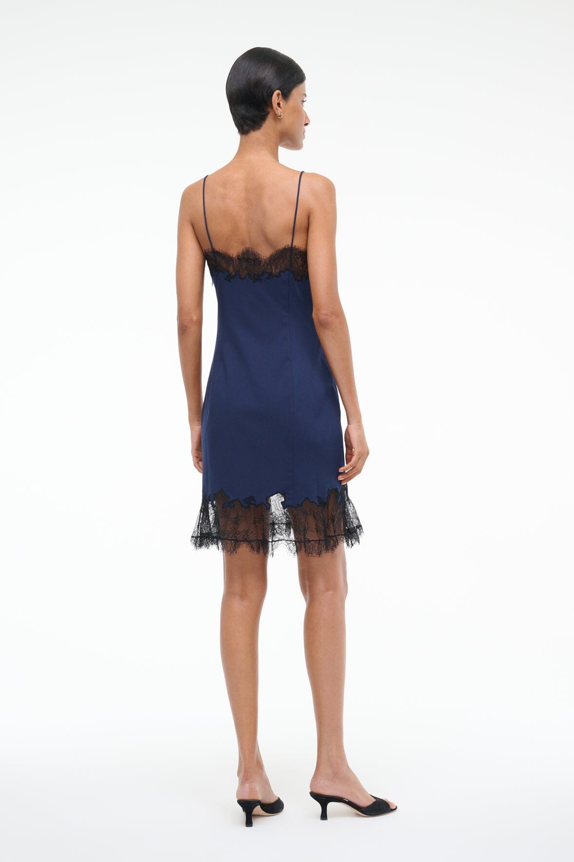 Image NADIA MINI DRESS | NAVY 3 of 6 and Clicking this image will trigger a zoom pop-up