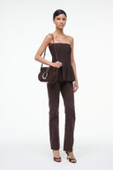 Image BELLA SADDLE BAG | ESPRESSO SUEDE 6 of 8