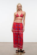 MATEO LINEN CROPPED PANT | PAINTED FOULARD PAINTED FOULARD / XS