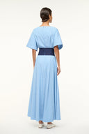 Image AMY DRESS | AZURE PINSTRIPE 2 of 5