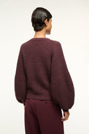 Image AURA SWEATER | MERLOT 3 of 4