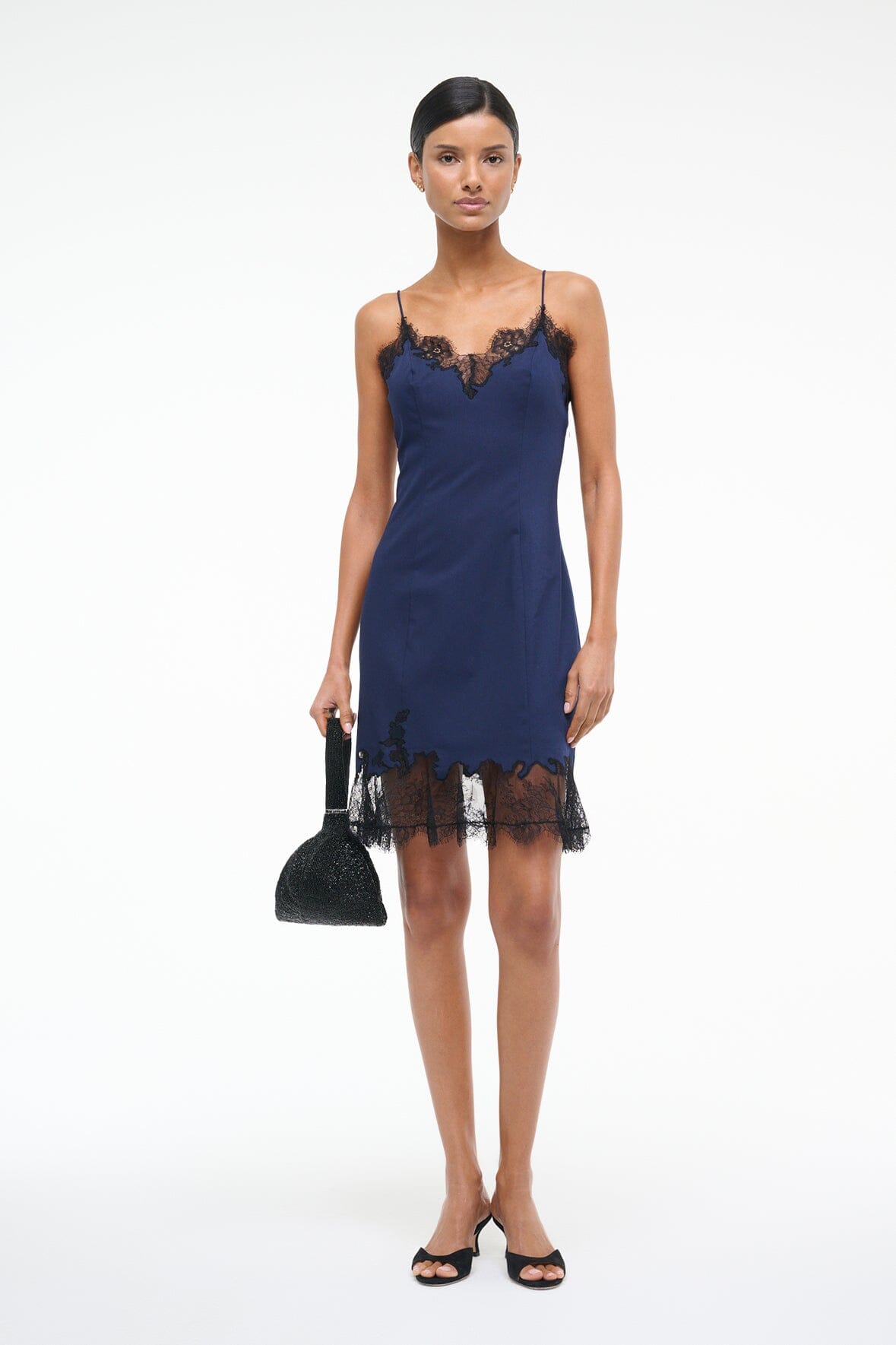 Image NADIA MINI DRESS | NAVY 5 of 6 and Clicking this image will trigger a zoom pop-up