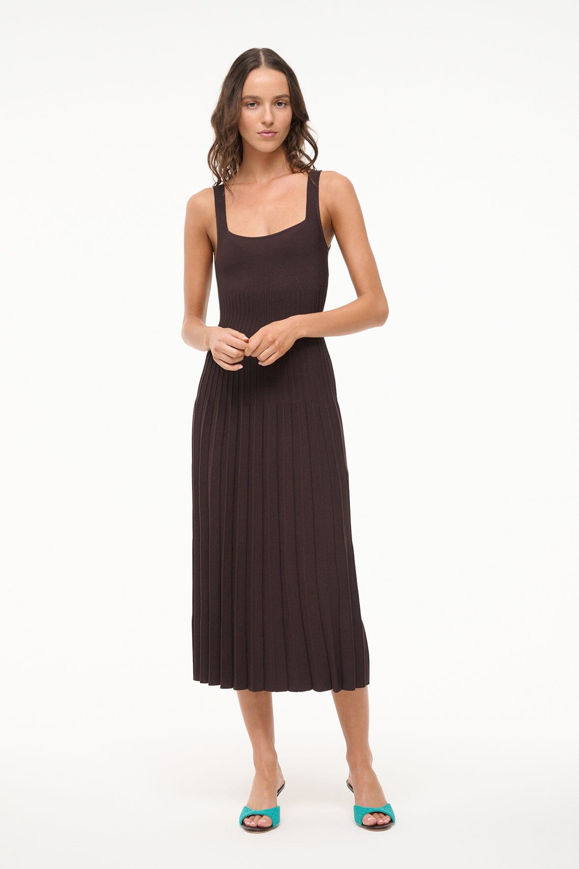staud ellison dress STAUD Ellison Dress Red Rose