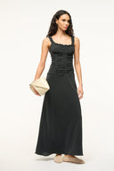 Image NIC SILK MAXI DRESS | BLACK 5 of 6