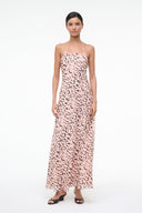 CASSIE SILK DRESS | ALMOND BLACK