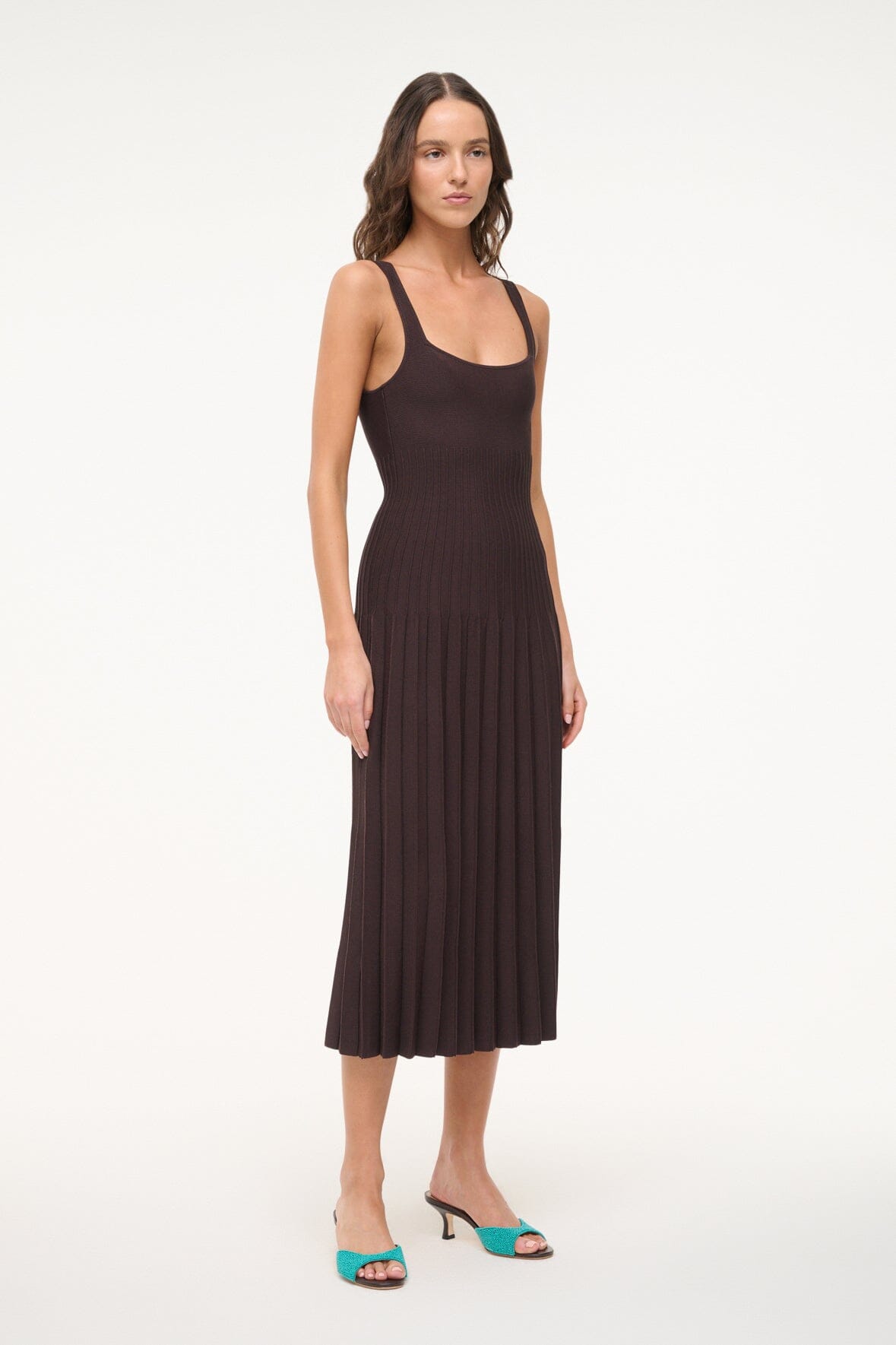 staud ellison dress Red Rose Dry clean only Slips on Bra Leaf Ellison Dress | STAUD