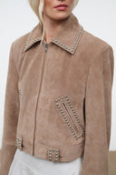 HUGO SUEDE JACKET | DUNE DUNE / XS