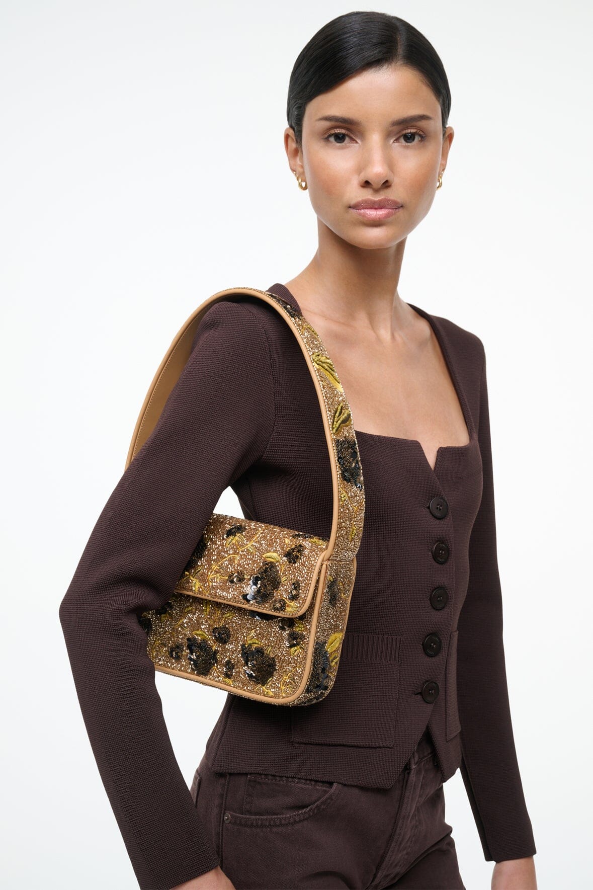 Image TOMMY BEADED BAG | VINTAGE FLORAL 2 of 7 and Clicking this image will trigger a zoom pop-up