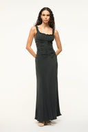 Image NIC SILK MAXI DRESS | BLACK 1 of 6