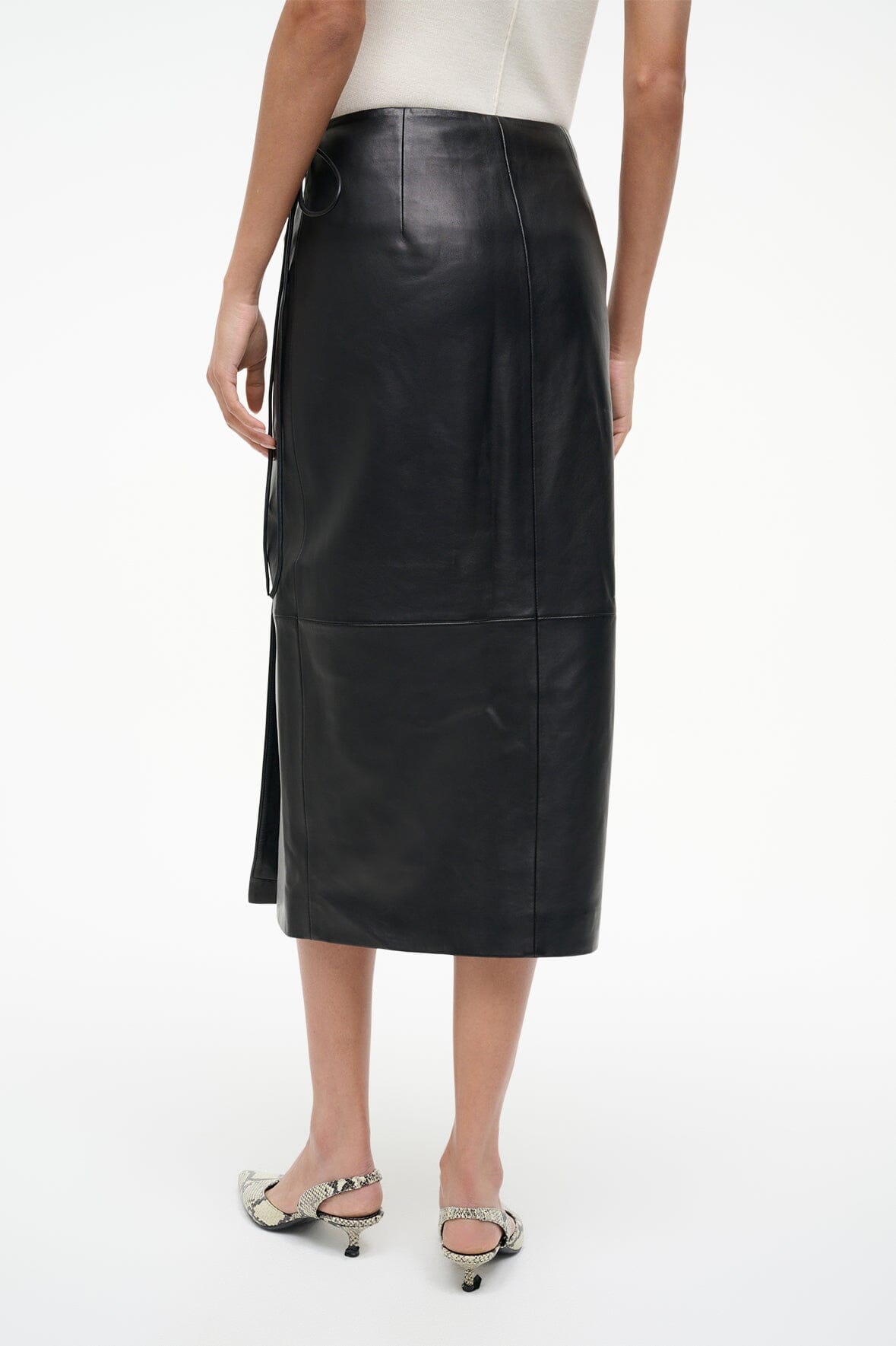 ◎BADBLOOD◎ Leather Wrap Skirt Black w-skt19-011 ◎BADBLOOD◎ Leather Wrap Skirt Black w-skt19-011