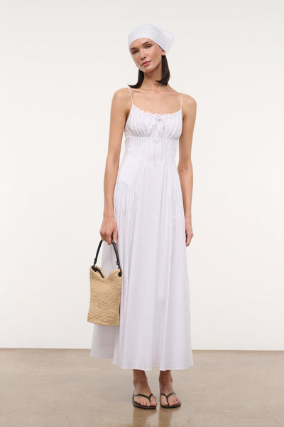 STAUD, Margi Dress in White, Size 0