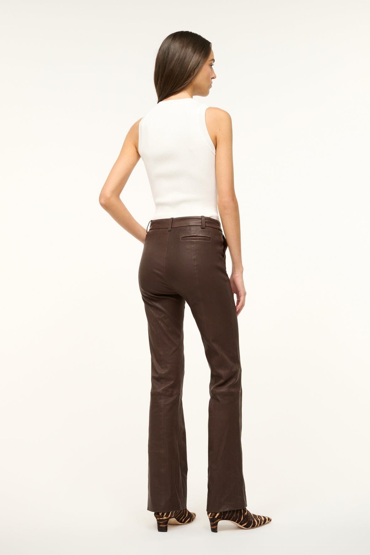 Image HANOVER LEATHER PANT | TIRAMISU 3 of 4 and Clicking this image will trigger a zoom pop-up