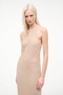 STAUD RHEA DRESS CHAMPAGNE STAUD RHEA DRESS CHAMPAGNE