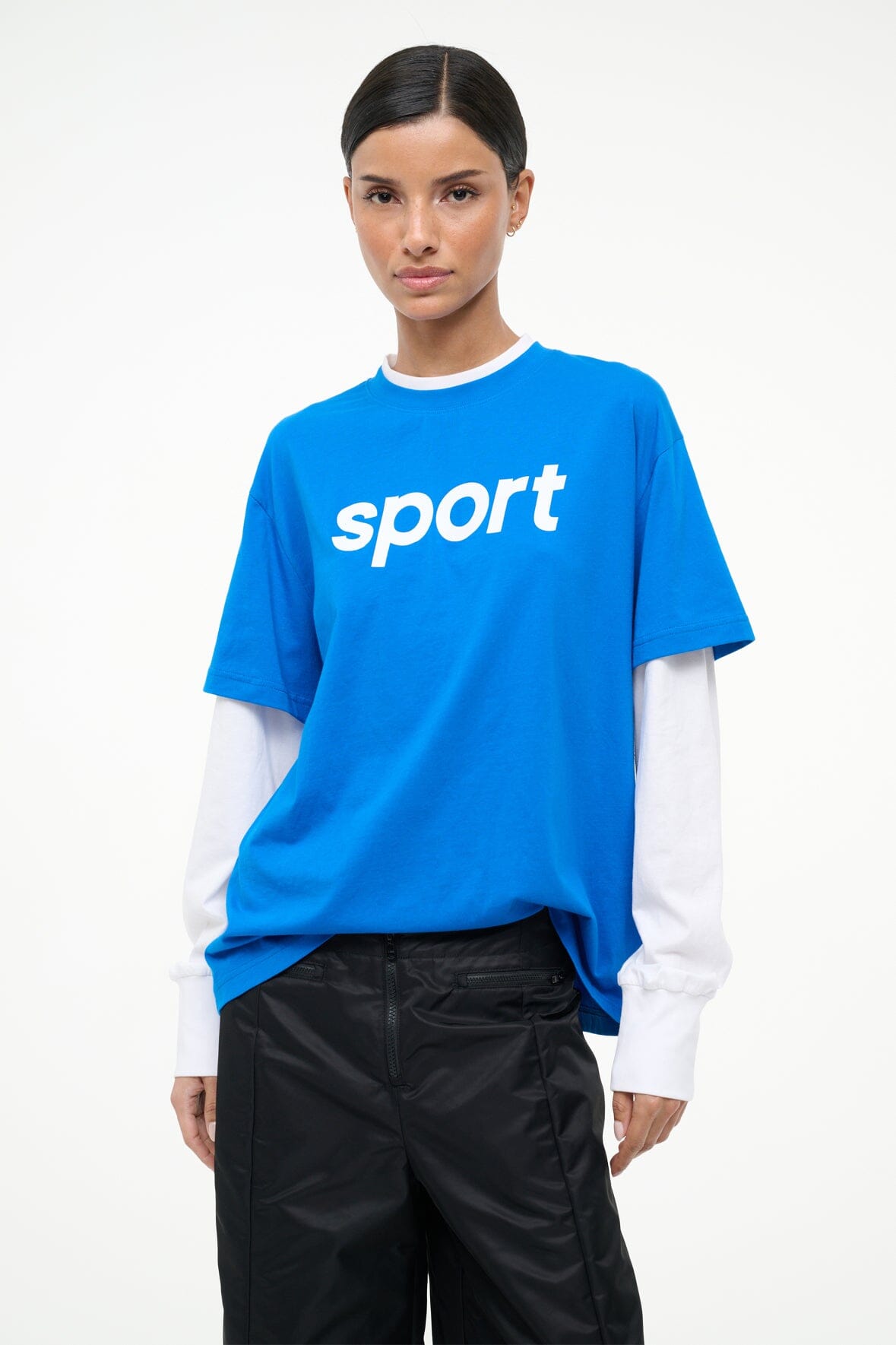 Image JUNIOR LONG SLEEVE TEE | VARSITY BLUE WHITE 2 of 4 and Clicking this image will trigger a zoom pop-up