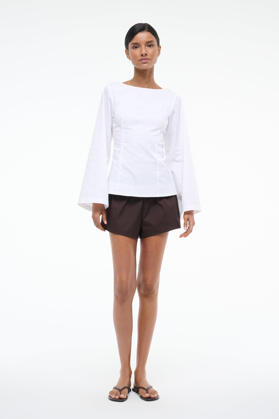 Image MINA TOP | WHITE 3 of 6 and Clicking this image will trigger a zoom pop-up