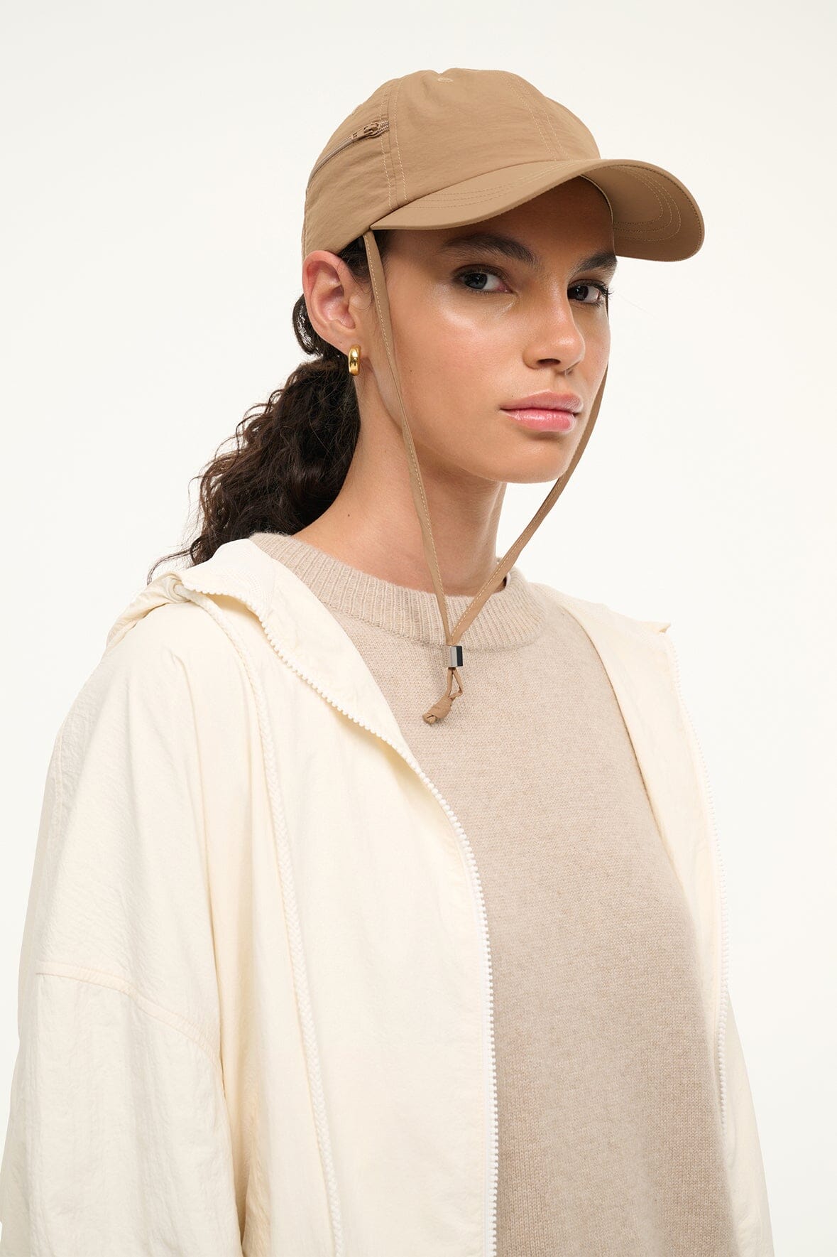 Image PAULIE BASEBALL HAT | CAMEL 2 of 6 and Clicking this image will trigger a zoom pop-up