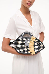CLEO FISH BASKET BAG | BLACK NATURAL