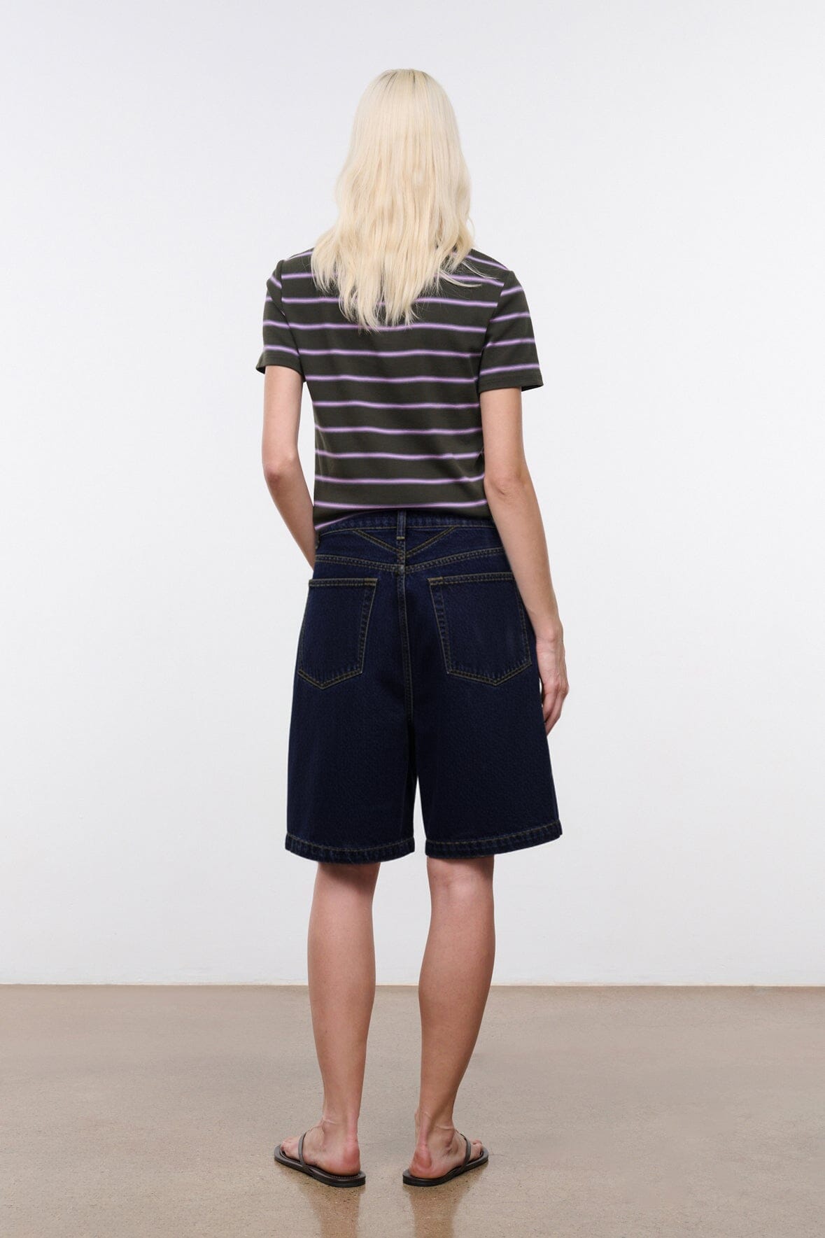 Y2K トリコ コムデギャルソン AD2005 Bermuda shorts STAUD TREVOR BERMUDA SHORT INDIGO