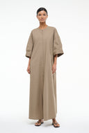 Image ENZO MAXI DRESS | TAUPE 4 of 9