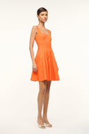 Image MINI WELLS DRESS | TANGERINE 2 of 5