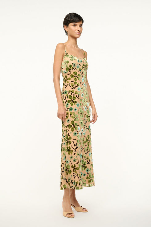 Go to DIANNA DRESS MOSS FLORAL TAPESTRY view 2