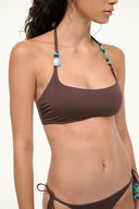 Image LAIRD BIKINI TOP | DARK CHOCOLATE 2 of 5