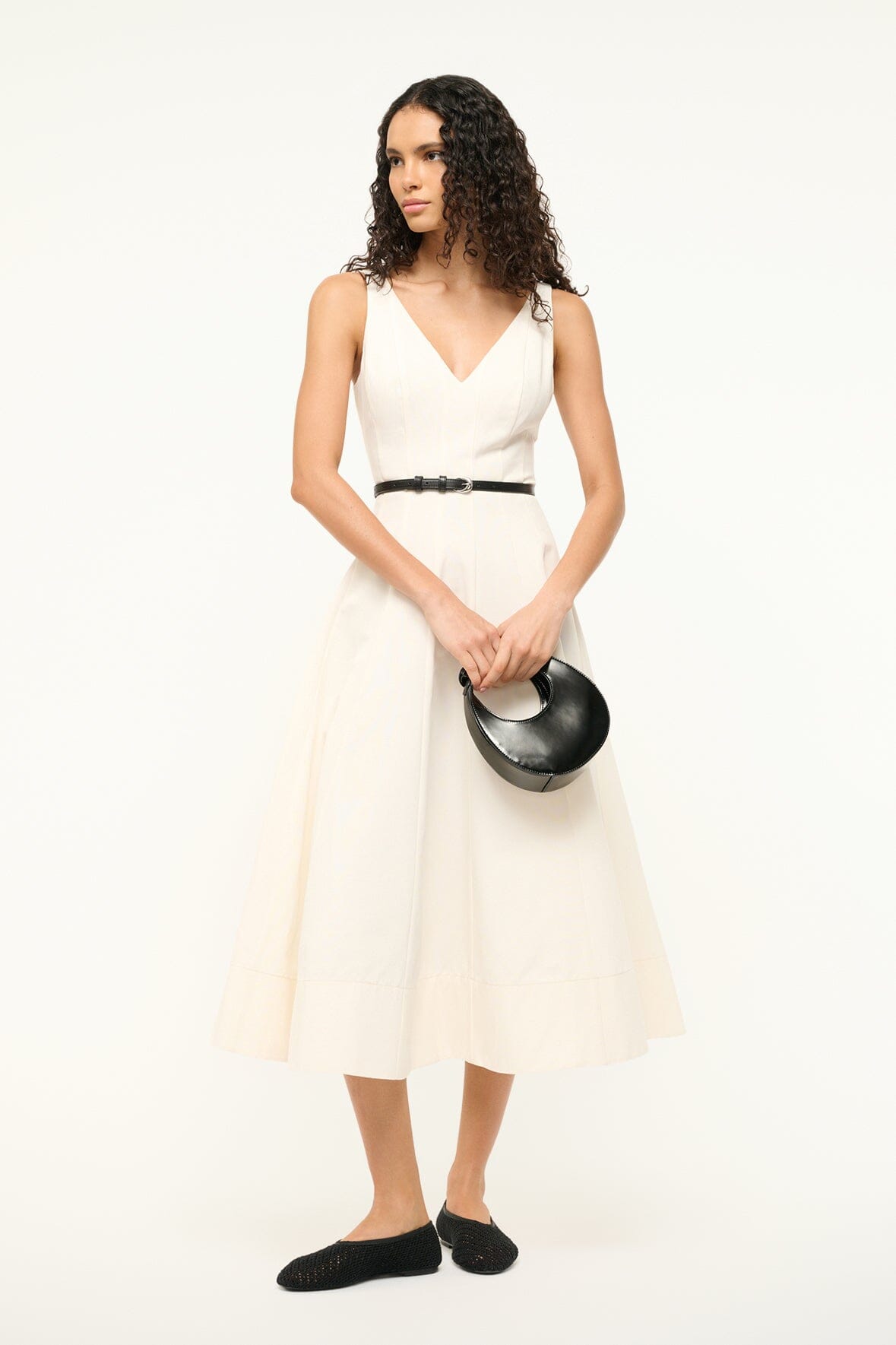 Image MARIETA DRESS | IVORY 2 of 6 and Clicking this image will trigger a zoom pop-up