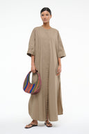 Image ENZO MAXI DRESS | TAUPE 3 of 9