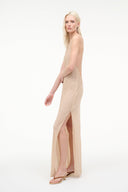 STAUD RHEA DRESS CHAMPAGNE STAUD RHEA DRESS CHAMPAGNE