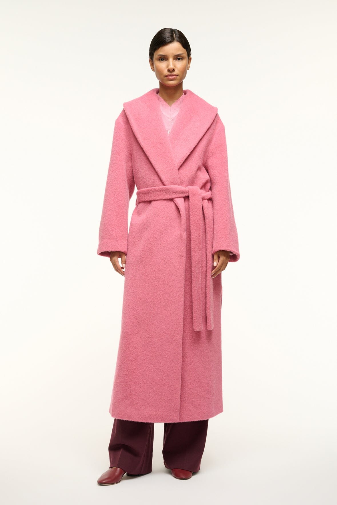 Image DAKOTA COAT | DAMASK PINK 1 of 6 and Clicking this image will trigger a zoom pop-up