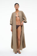 Image ENZO MAXI DRESS | TAUPE 8 of 9