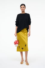 KIN SILK SKIRT | TURMERIC