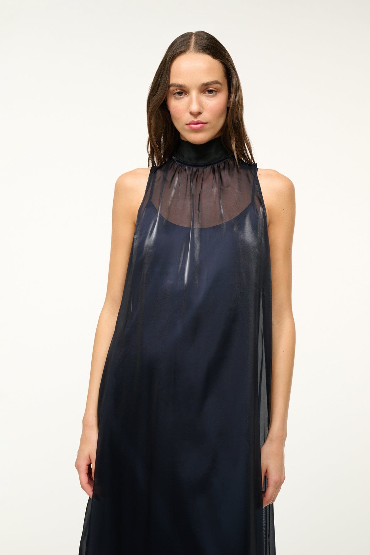 Image ALBEE DRESS | MIDNIGHT BLACK 4 of 5 and Clicking this image will trigger a zoom pop-up