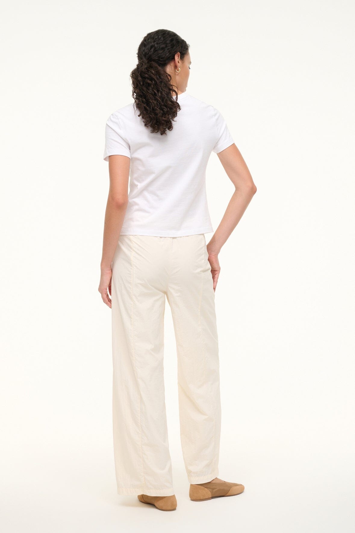 ☆AVANDRESS☆ Thin Bootscut Pants COTTON IVORY AD41PT14CIV MUSINSA | AVANDRESS Thin Bootscut Pants DARK BLACK