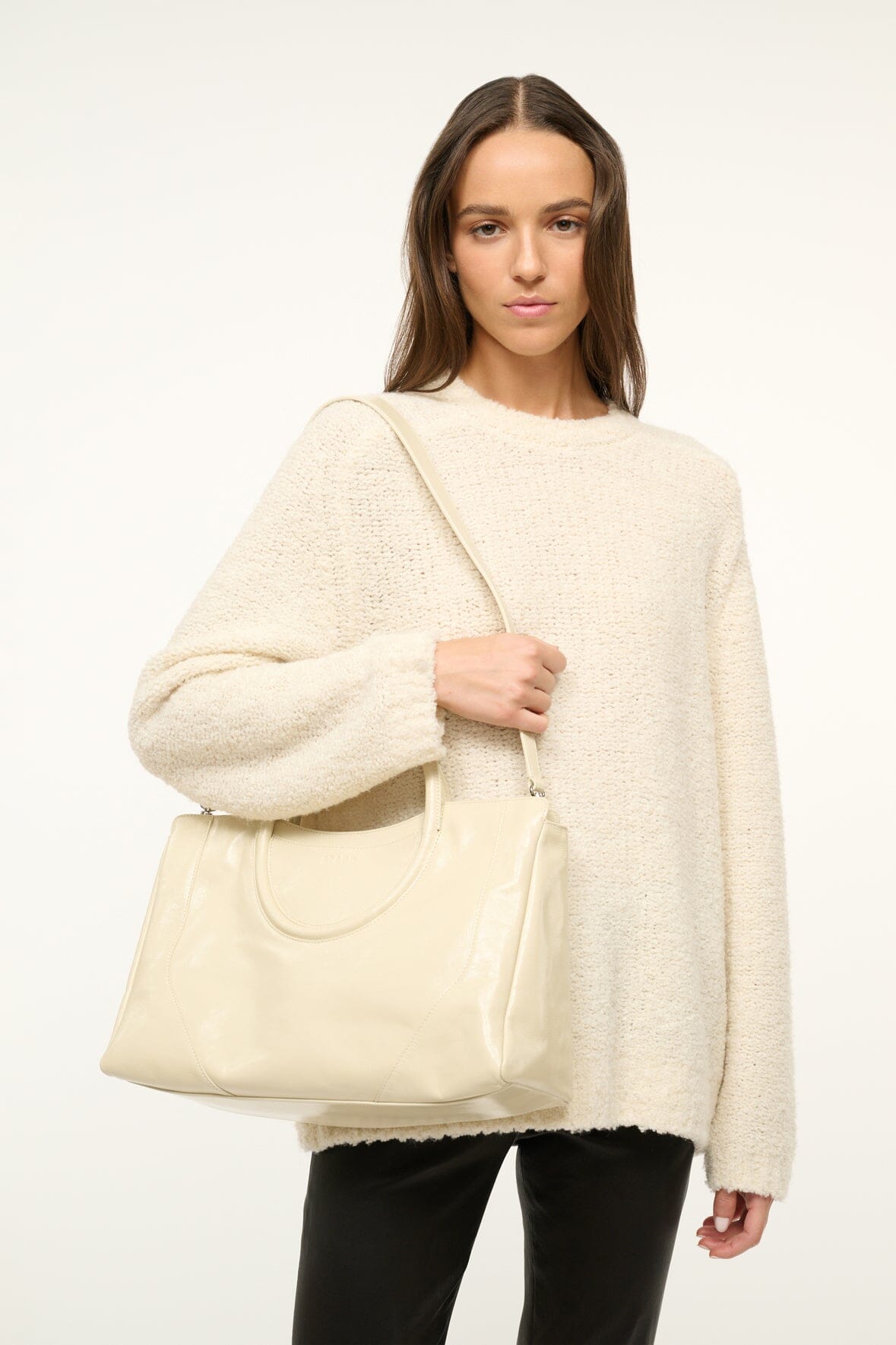 Image MAUDE SATCHEL | CREAM 4 of 7 and Clicking this image will trigger a zoom pop-up