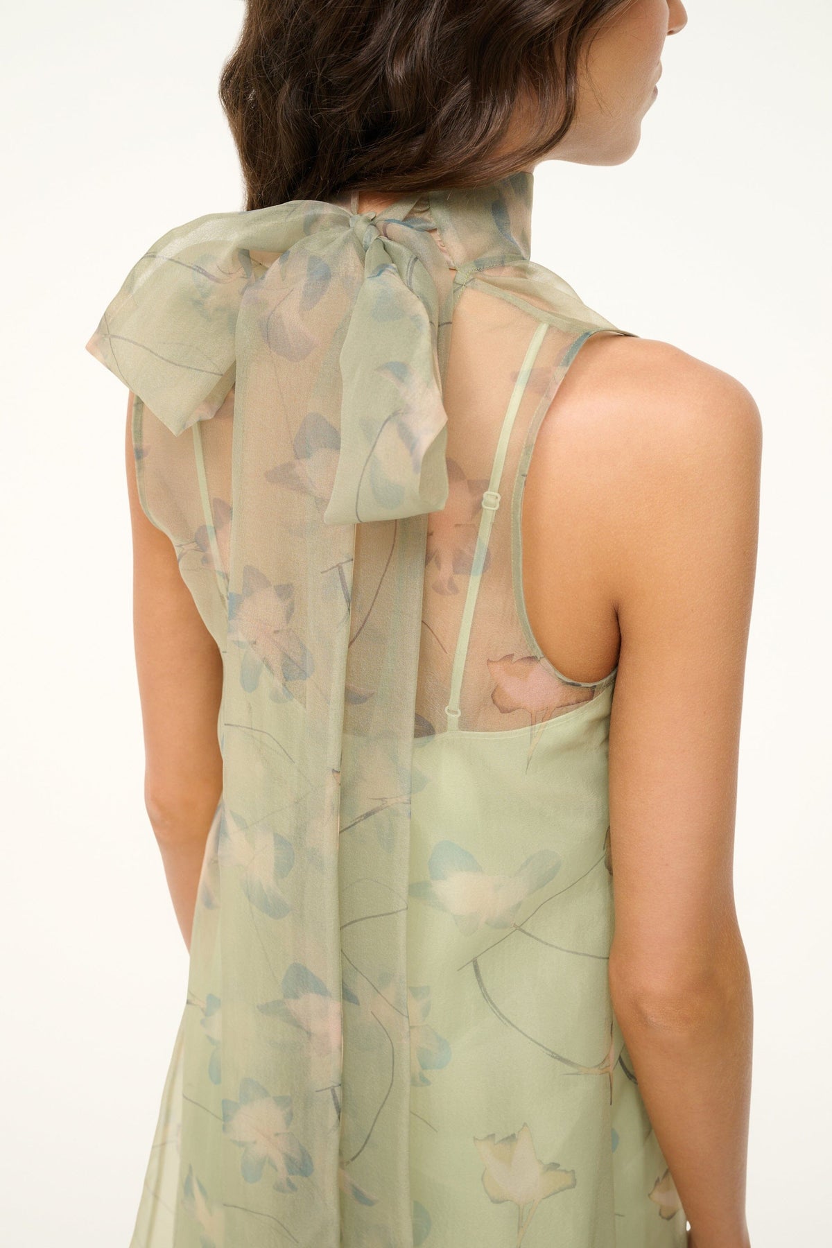 Image ALBEE DRESS | BOTANICAL MOSS 5 of 6 and Clicking this image will trigger a zoom pop-up