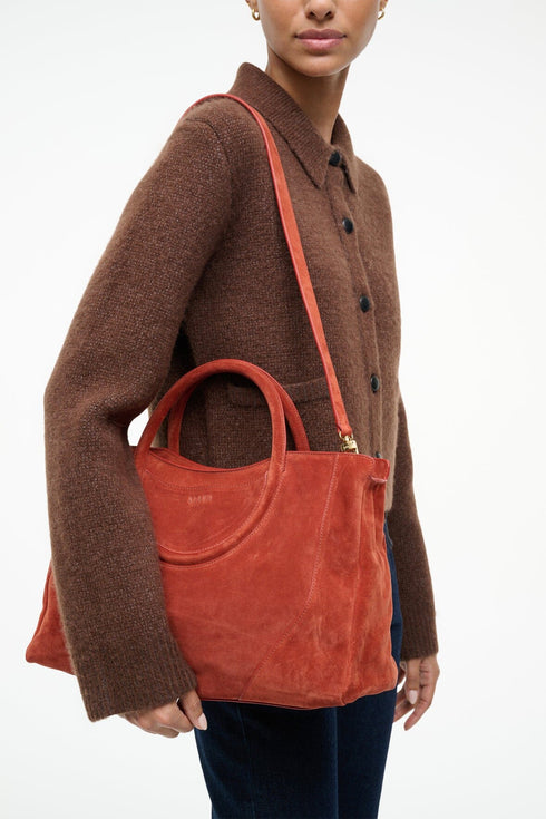 Go to MAUDE SATCHEL AUBURN SUEDE view 2