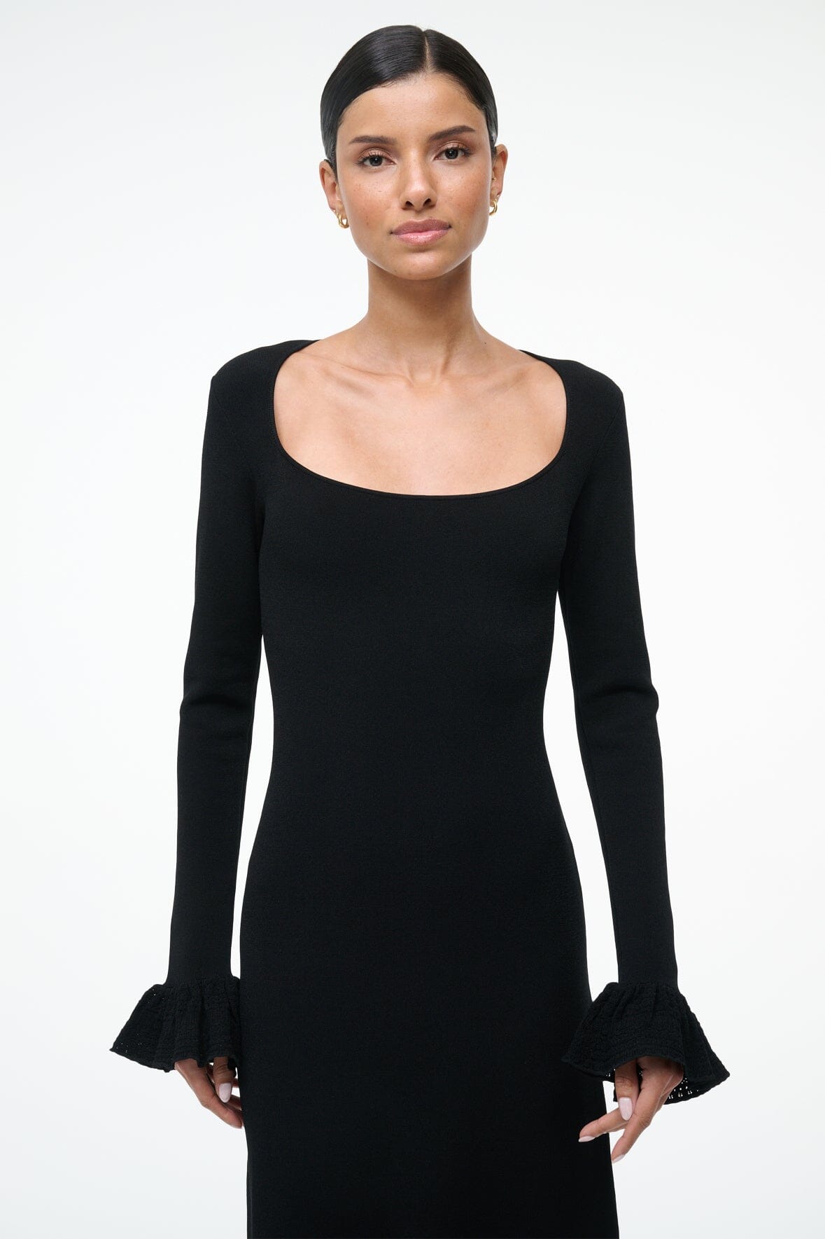 Image SHELLEY DRESS | BLACK 4 of 6 and Clicking this image will trigger a zoom pop-up