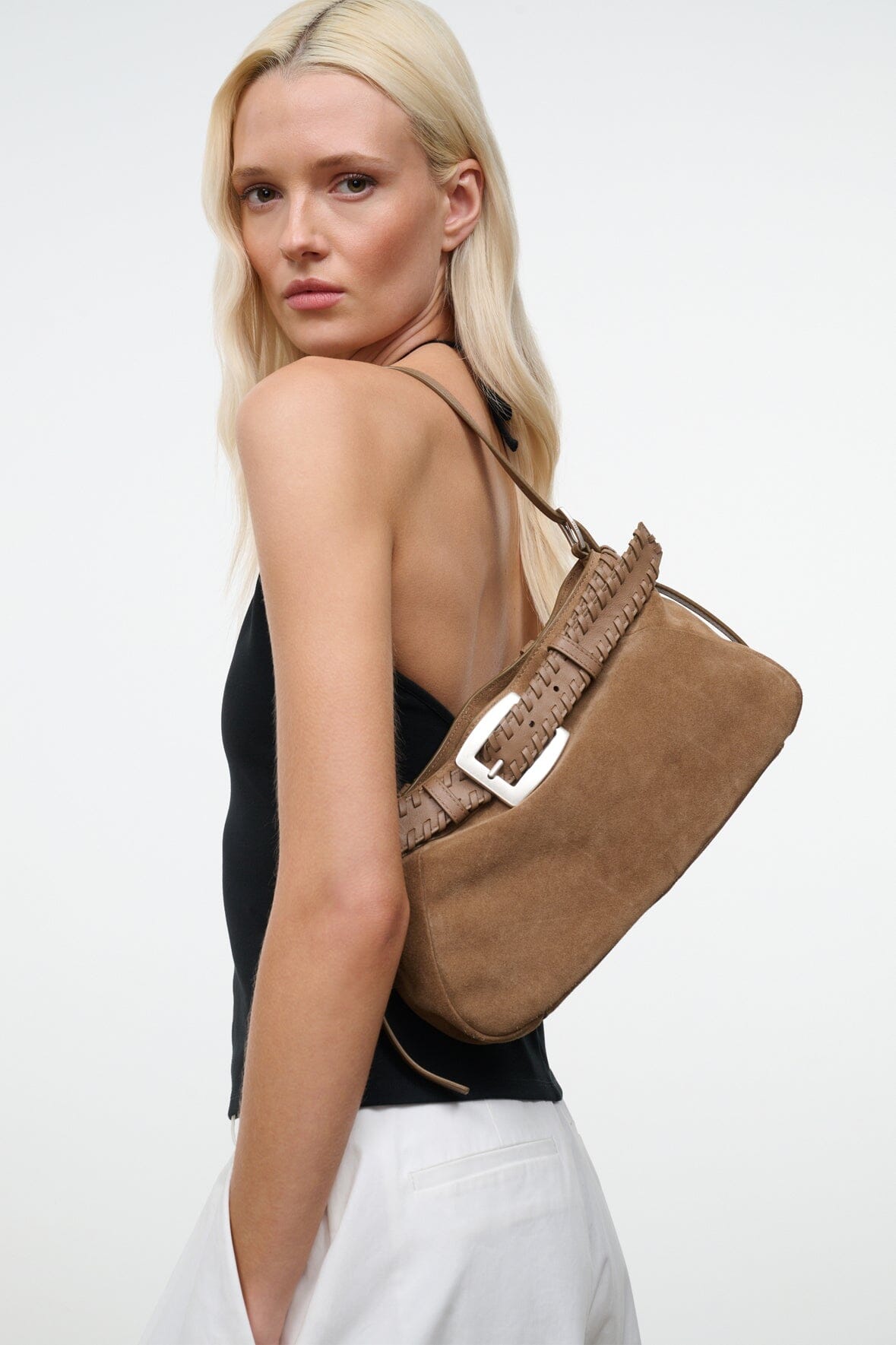 STAUD BROOKLYN SHOULDER BAG HUSK